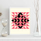 Lámina Rosa 13. Pósters con ilustraciones abstractas en estilo geométrico. Tonos rosados y pastel.-Artwork-Nacnic-Nacnic Estudio SL