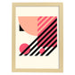 Lámina Rosa 14. Pósters con ilustraciones abstractas en estilo geométrico. Tonos rosados y pastel.-Artwork-Nacnic-A4-Marco Madera clara-Nacnic Estudio SL