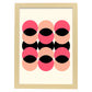Lámina Rosa 3. Pósters con ilustraciones abstractas en estilo geométrico. Tonos rosados y pastel.-Artwork-Nacnic-A3-Marco Madera clara-Nacnic Estudio SL