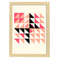 Lámina Rosa 6. Pósters con ilustraciones abstractas en estilo geométrico. Tonos rosados y pastel.-Artwork-Nacnic-A3-Marco Madera clara-Nacnic Estudio SL