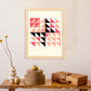 Lámina Rosa 6. Pósters con ilustraciones abstractas en estilo geométrico. Tonos rosados y pastel.-Artwork-Nacnic-Nacnic Estudio SL