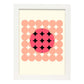Lámina Rosa 7. Pósters con ilustraciones abstractas en estilo geométrico. Tonos rosados y pastel.-Artwork-Nacnic-A3-Marco Blanco-Nacnic Estudio SL