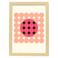 Lámina Rosa 7. Pósters con ilustraciones abstractas en estilo geométrico. Tonos rosados y pastel.-Artwork-Nacnic-A3-Marco Madera clara-Nacnic Estudio SL
