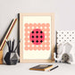 Lámina Rosa 7. Pósters con ilustraciones abstractas en estilo geométrico. Tonos rosados y pastel.-Artwork-Nacnic-Nacnic Estudio SL