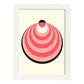 Lámina Rosa 8. Pósters con ilustraciones abstractas en estilo geométrico. Tonos rosados y pastel.-Artwork-Nacnic-A3-Marco Blanco-Nacnic Estudio SL