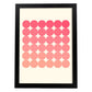Lámina Rosa 9. Pósters con ilustraciones abstractas en estilo geométrico. Tonos rosados y pastel.-Artwork-Nacnic-A3-Marco Negro-Nacnic Estudio SL