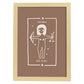 Lámina Sagitario. Pósters con ilustraciones femeninas de los signos del zodíaco.-Artwork-Nacnic-A4-Marco Madera clara-Nacnic Estudio SL