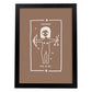 Lámina Sagitario. Pósters con ilustraciones femeninas de los signos del zodíaco.-Artwork-Nacnic-A4-Marco Negro-Nacnic Estudio SL
