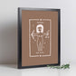 Lámina Sagitario. Pósters con ilustraciones femeninas de los signos del zodíaco.-Artwork-Nacnic-Nacnic Estudio SL