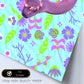 Lámina Serpiente Funky. Pósters con collages de Pop Art. Fondos con coloridos patrones funky. Decoración de interiores. Tamaño A4.-Nacnic-Nacnic Estudio SL