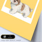 Lámina Shih-Tzu. Pósters con ilustraciones de razas de perro en tonos cálidos y pastel.-Artwork-Nacnic-Nacnic Estudio SL