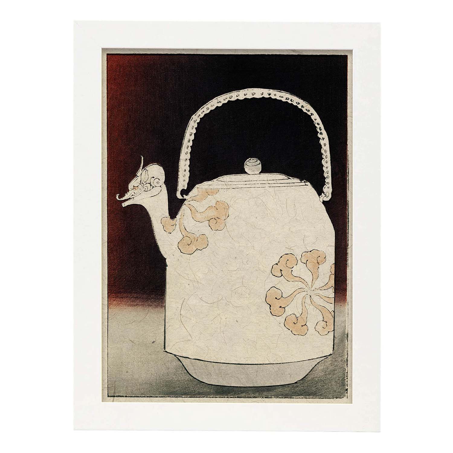 Lámina Shin 04. Pósters con ilustraciones de la revista Vintage japonesa Shin Bijutsukai.-Artwork-Nacnic-A3-Marco Blanco-Nacnic Estudio SL