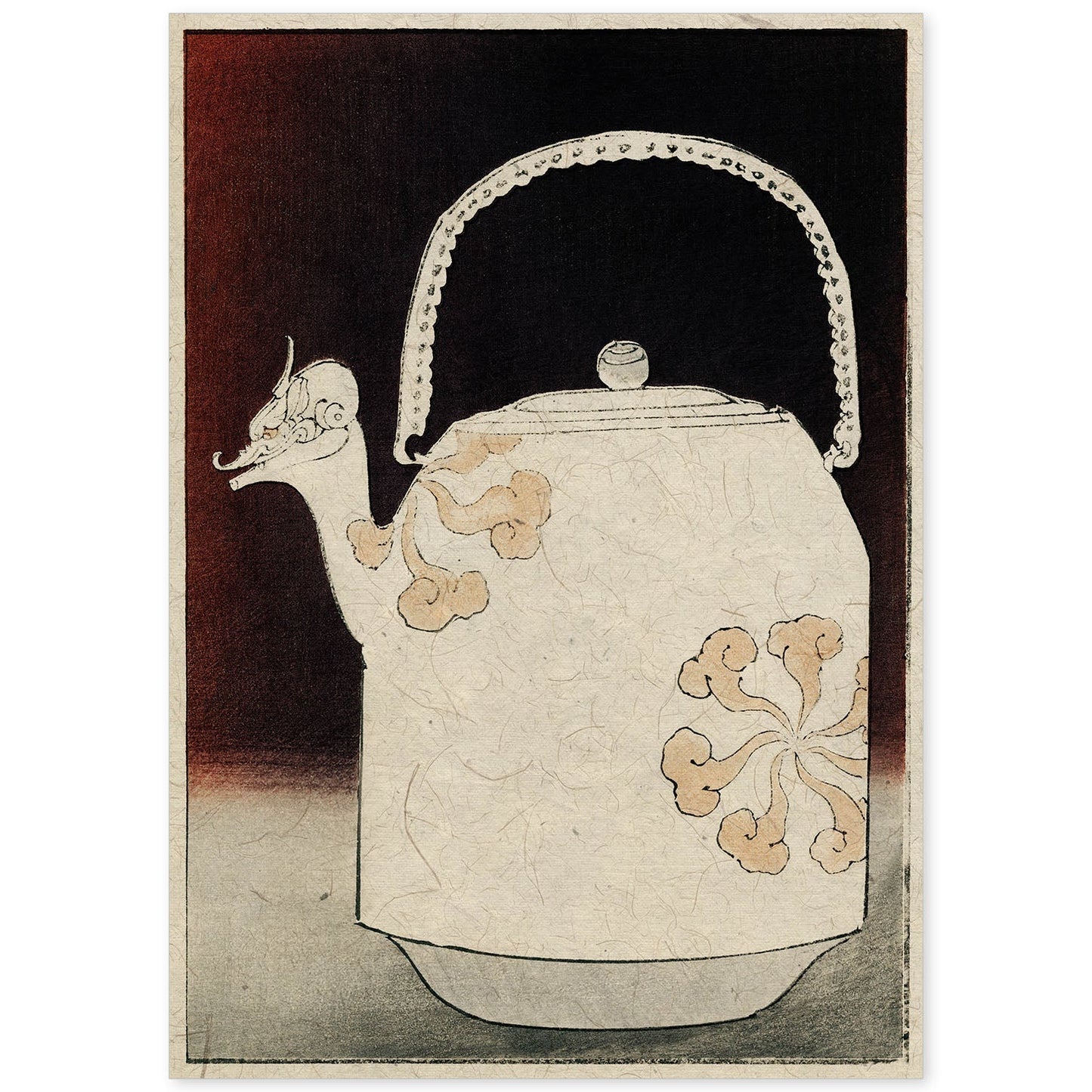 Lámina Shin 04. Pósters con ilustraciones de la revista Vintage japonesa Shin Bijutsukai.-Artwork-Nacnic-A4-Sin marco-Nacnic Estudio SL