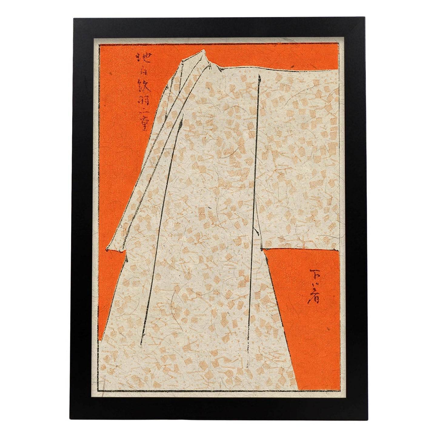 Lámina Shin 17. Pósters con ilustraciones de la revista Vintage japonesa Shin Bijutsukai.-Artwork-Nacnic-A3-Marco Negro-Nacnic Estudio SL