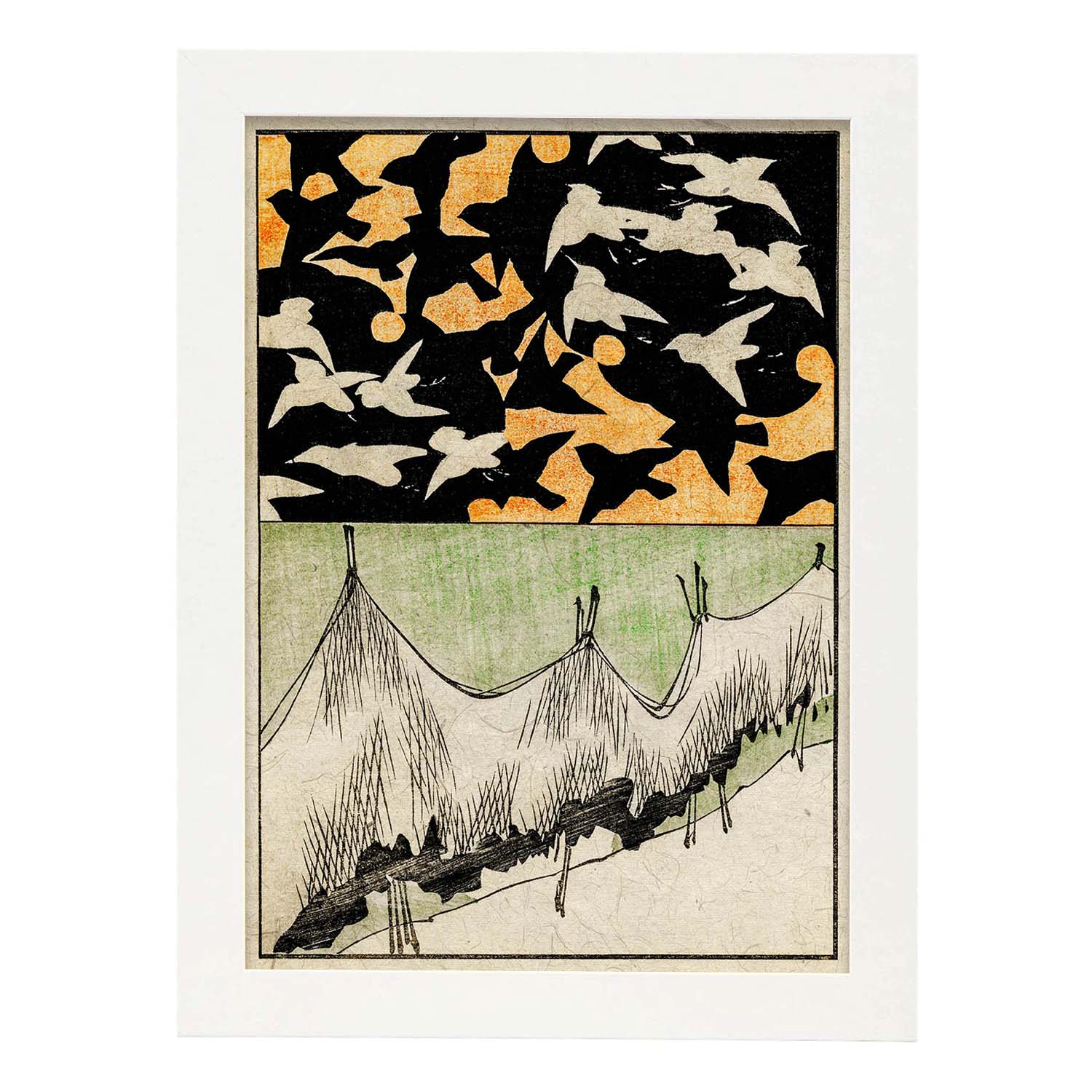 Lámina Shin 18. Pósters con ilustraciones de la revista Vintage japonesa Shin Bijutsukai.-Artwork-Nacnic-A3-Marco Blanco-Nacnic Estudio SL