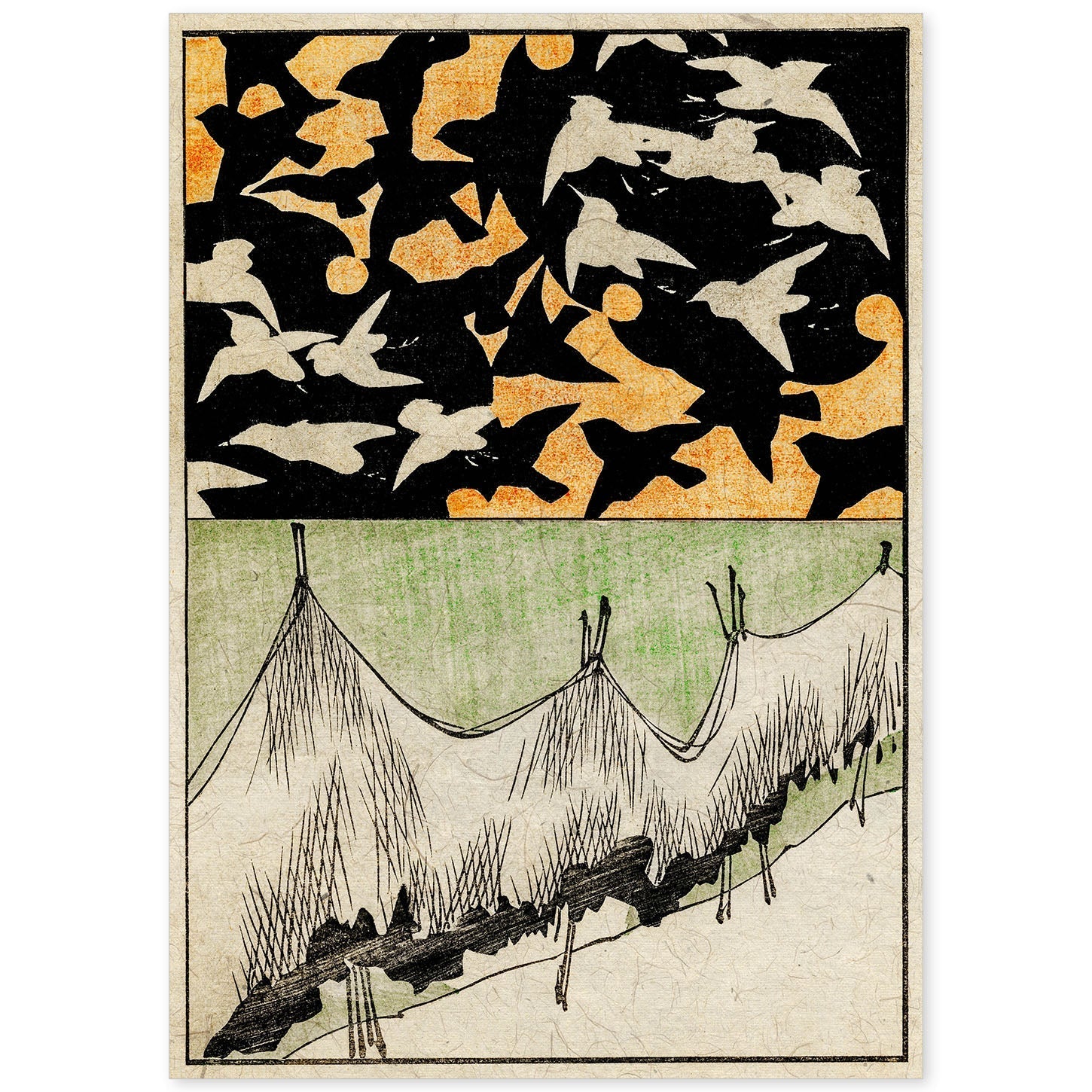 Lámina Shin 18. Pósters con ilustraciones de la revista Vintage japonesa Shin Bijutsukai.-Artwork-Nacnic-A4-Sin marco-Nacnic Estudio SL