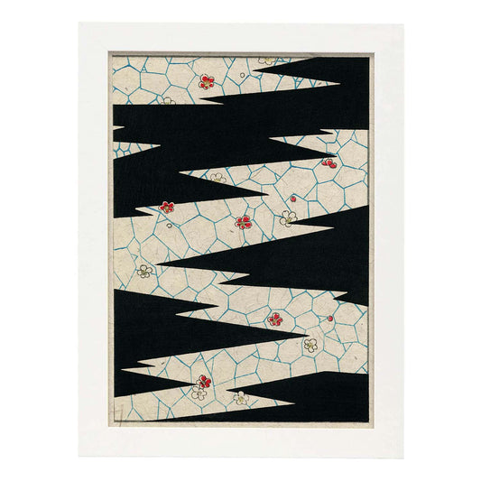 Lámina Shin 23. Pósters con ilustraciones de la revista Vintage japonesa Shin Bijutsukai.-Artwork-Nacnic-A4-Marco Blanco-Nacnic Estudio SL