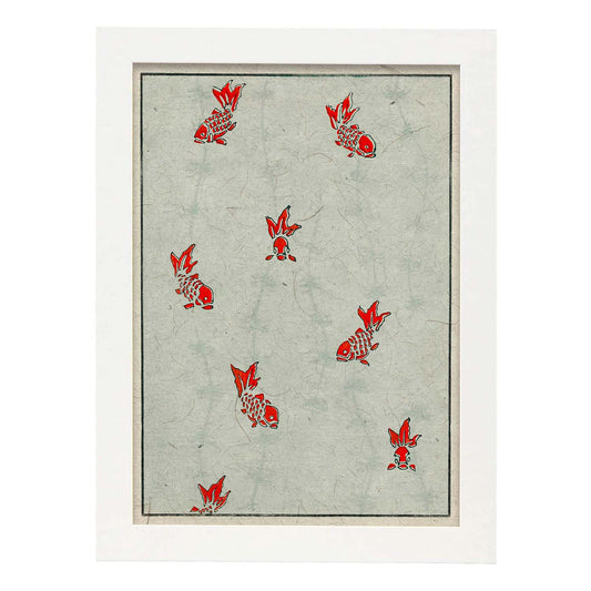 Lámina Shin 26. Pósters con ilustraciones de la revista Vintage japonesa Shin Bijutsukai.-Artwork-Nacnic-A4-Marco Blanco-Nacnic Estudio SL