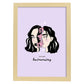 Lámina Sigue nadando. Pósters con ilustraciones artísticas de cabezas de mujer.-Artwork-Nacnic-A4-Marco Madera clara-Nacnic Estudio SL