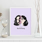 Lámina Sigue nadando. Pósters con ilustraciones artísticas de cabezas de mujer.-Artwork-Nacnic-Nacnic Estudio SL