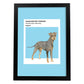 Lámina Terrier de Manchester. Pósters con ilustraciones de razas de perro en tonos cálidos y pastel.-Artwork-Nacnic-A4-Marco Negro-Nacnic Estudio SL