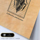 Lámina Vintage Bicho acuatico. Pósters de insectos en estilo grabado y tonos sepia.-Artwork-Nacnic-Nacnic Estudio SL