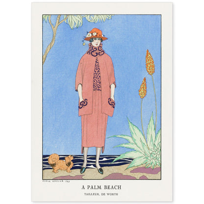 Lámina Vintage Modelo 004. Pósters con las ilustraciones Art Decó de George Barbier.-Artwork-Nacnic-A4-Sin marco-Nacnic Estudio SL