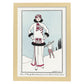 Lámina Vintage Modelo 006. Pósters con las ilustraciones Art Decó de George Barbier.-Artwork-Nacnic-A3-Marco Madera clara-Nacnic Estudio SL