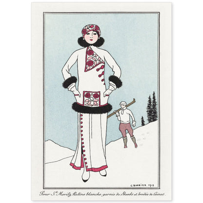 Lámina Vintage Modelo 006. Pósters con las ilustraciones Art Decó de George Barbier.-Artwork-Nacnic-A4-Sin marco-Nacnic Estudio SL