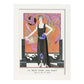 Lámina Vintage Modelo 007. Pósters con las ilustraciones Art Decó de George Barbier.-Artwork-Nacnic-A4-Marco Blanco-Nacnic Estudio SL