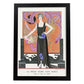 Lámina Vintage Modelo 007. Pósters con las ilustraciones Art Decó de George Barbier.-Artwork-Nacnic-A4-Marco Negro-Nacnic Estudio SL