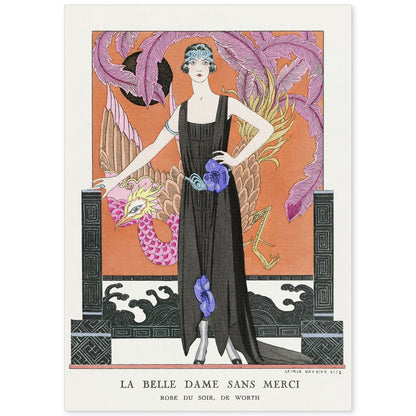 Lámina Vintage Modelo 007. Pósters con las ilustraciones Art Decó de George Barbier.-Artwork-Nacnic-A4-Sin marco-Nacnic Estudio SL