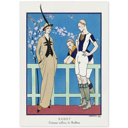 Lámina Vintage Modelo 011. Pósters con las ilustraciones Art Decó de George Barbier.-Artwork-Nacnic-A4-Sin marco-Nacnic Estudio SL