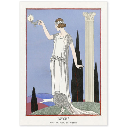 Lámina Vintage Modelo 012. Pósters con las ilustraciones Art Decó de George Barbier.-Artwork-Nacnic-A4-Sin marco-Nacnic Estudio SL