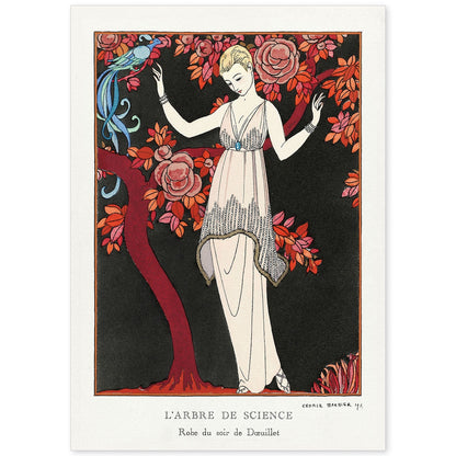 Lámina Vintage Modelo 018. Pósters con las ilustraciones Art Decó de George Barbier.-Artwork-Nacnic-A4-Sin marco-Nacnic Estudio SL