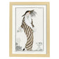 Lámina Vintage Modelo 020. Pósters con las ilustraciones Art Decó de George Barbier.-Artwork-Nacnic-A3-Marco Madera clara-Nacnic Estudio SL