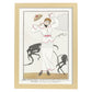 Lámina Vintage Modelo 021. Pósters con las ilustraciones Art Decó de George Barbier.-Artwork-Nacnic-A4-Marco Madera clara-Nacnic Estudio SL