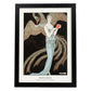 Lámina Vintage Modelo 030. Pósters con las ilustraciones Art Decó de George Barbier.-Artwork-Nacnic-A4-Marco Negro-Nacnic Estudio SL