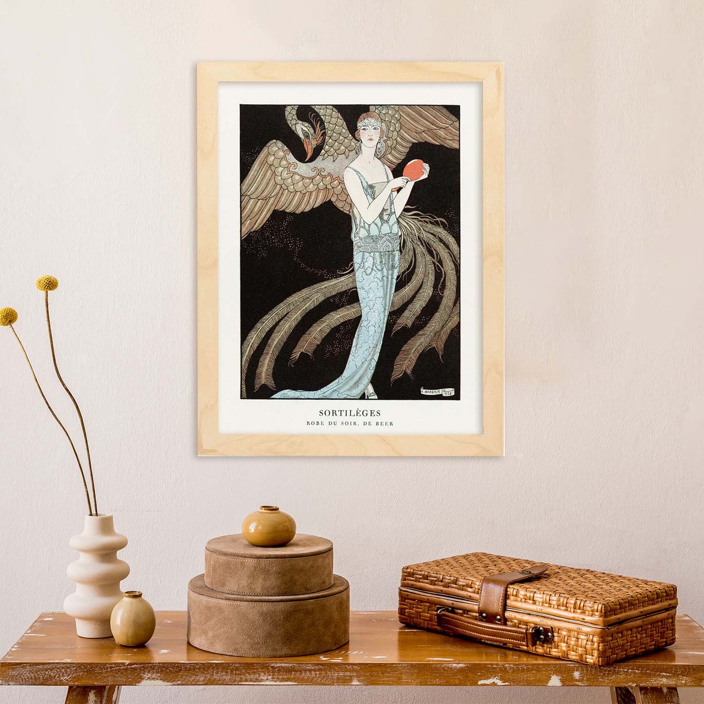 Lámina Vintage Modelo 030. Pósters con las ilustraciones Art Decó de George Barbier.-Artwork-Nacnic-Nacnic Estudio SL