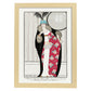 Lámina Vintage Modelo 037. Pósters con las ilustraciones Art Decó de George Barbier.-Artwork-Nacnic-A3-Marco Madera clara-Nacnic Estudio SL