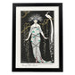 Lámina Vintage Modelo 058. Pósters con las ilustraciones Art Decó de George Barbier.-Artwork-Nacnic-A4-Marco Negro-Nacnic Estudio SL