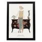 Lámina Vintage Modelo 060. Pósters con las ilustraciones Art Decó de George Barbier.-Artwork-Nacnic-A3-Marco Negro-Nacnic Estudio SL