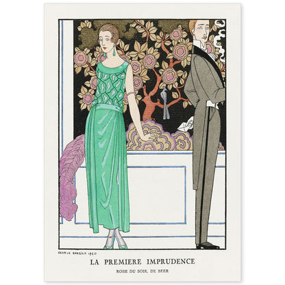 Lámina Vintage Modelo 064. Pósters con las ilustraciones Art Decó de George Barbier.-Artwork-Nacnic-A4-Sin marco-Nacnic Estudio SL