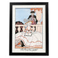 Lámina Vintage Modelo 082. Pósters con las ilustraciones Art Decó de George Barbier.-Artwork-Nacnic-A4-Marco Negro-Nacnic Estudio SL