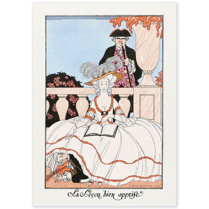Lámina Vintage Modelo 082. Pósters con las ilustraciones Art Decó de George Barbier.-Artwork-Nacnic-A4-Sin marco-Nacnic Estudio SL