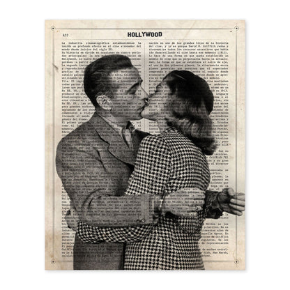 Lámina Vintage pelicula El sueño Eterno (Esposas) Sobre definicion de Hollywood-Artwork-Nacnic-A4-Sin marco-Nacnic Estudio SL