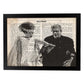 Lámina Vintage pelicula La Novia de Frankenstein Sobre definicion de Hollywood-Artwork-Nacnic-A4-Marco Negro-Nacnic Estudio SL