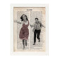 Lámina Vintage pelicula West Side Story (Pareja) Sobre definicion de Hollywood-Artwork-Nacnic-Nacnic Estudio SL