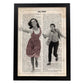 Lámina Vintage pelicula West Side Story (Pareja) Sobre definicion de Hollywood-Artwork-Nacnic-A3-Marco Negro-Nacnic Estudio SL