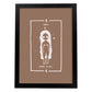 Lámina Virgo. Pósters con ilustraciones femeninas de los signos del zodíaco.-Artwork-Nacnic-A3-Marco Negro-Nacnic Estudio SL